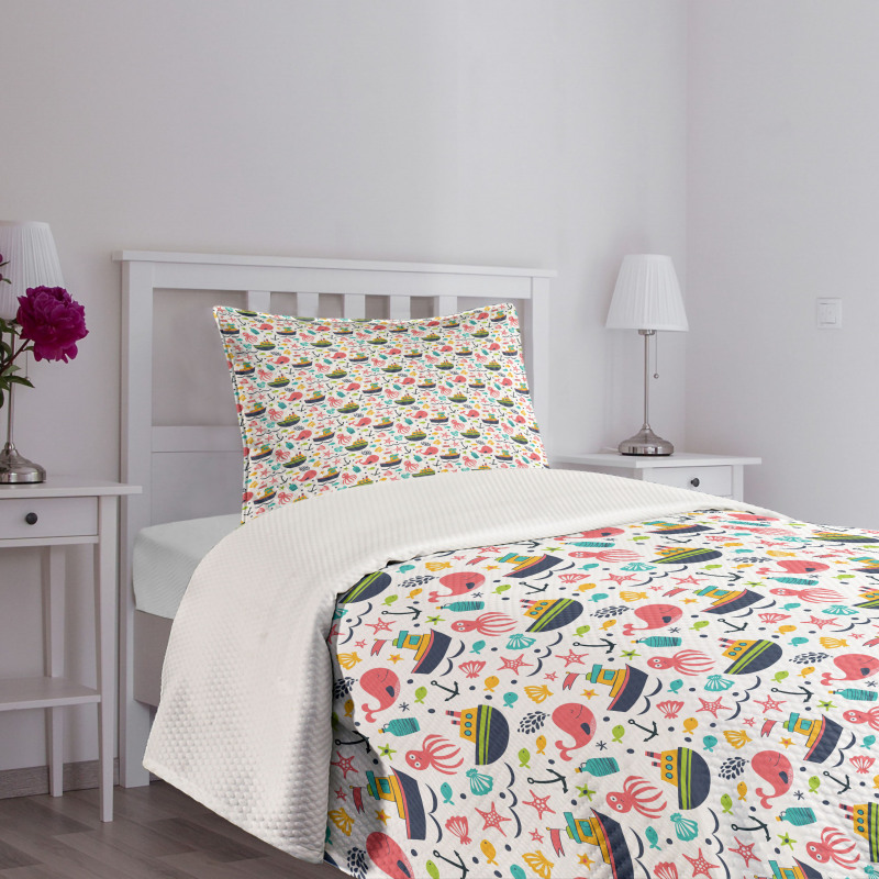 Nursery Summer Pattern Bedspread Set