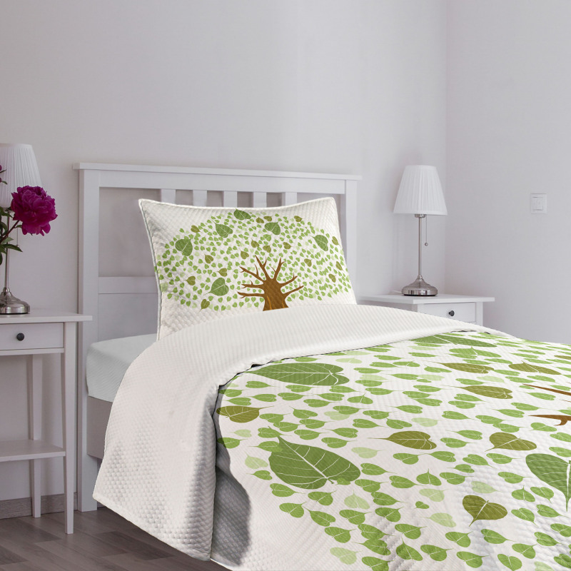 Fig Bodhi Leaves Bedspread Set