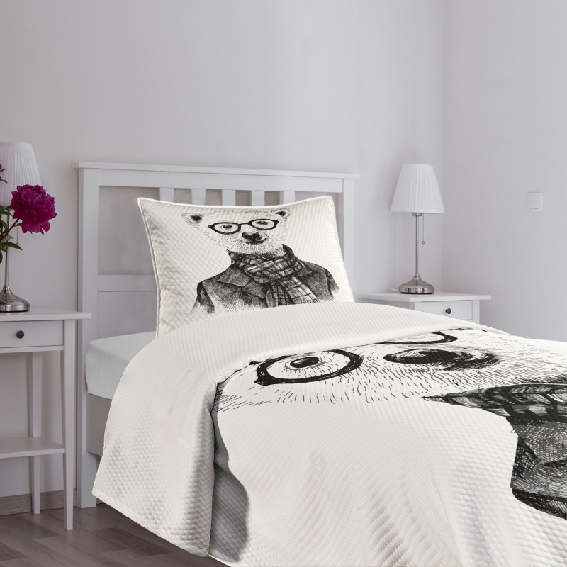 Sketch Bear Bedspread Set