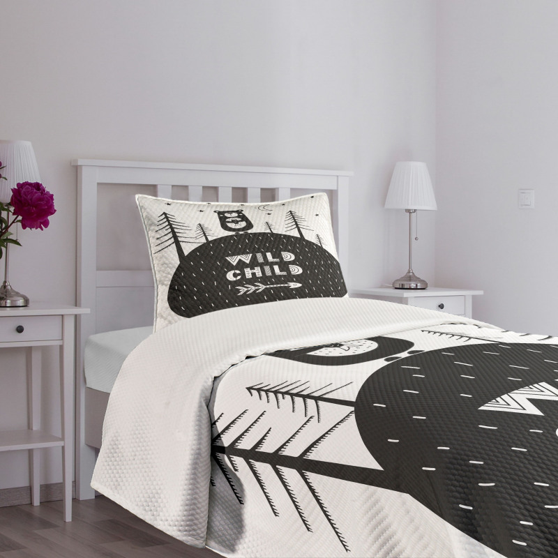 Wild Child and Bear Bedspread Set