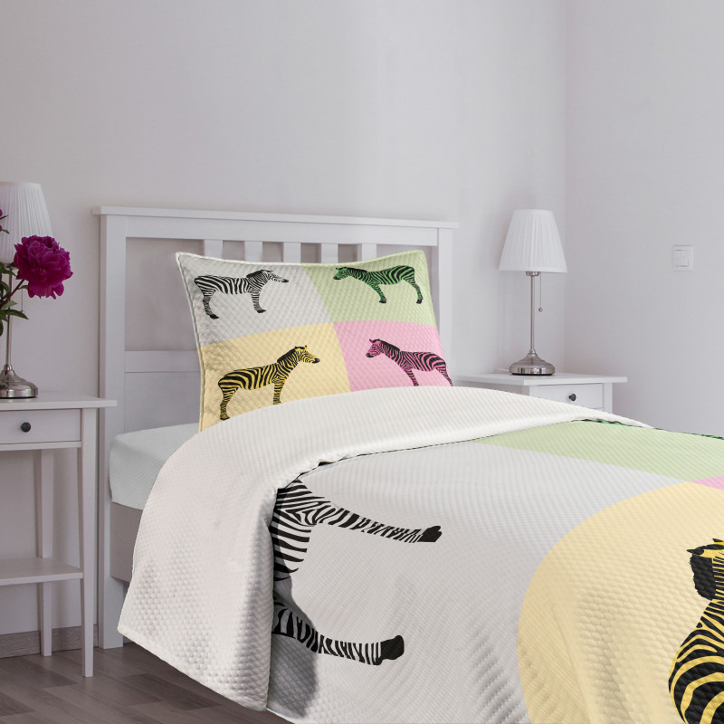 Colorful Frames Pop Bedspread Set