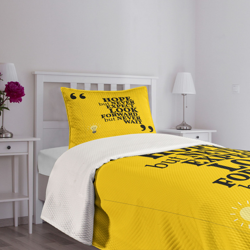 Message in Writing Marks Bedspread Set