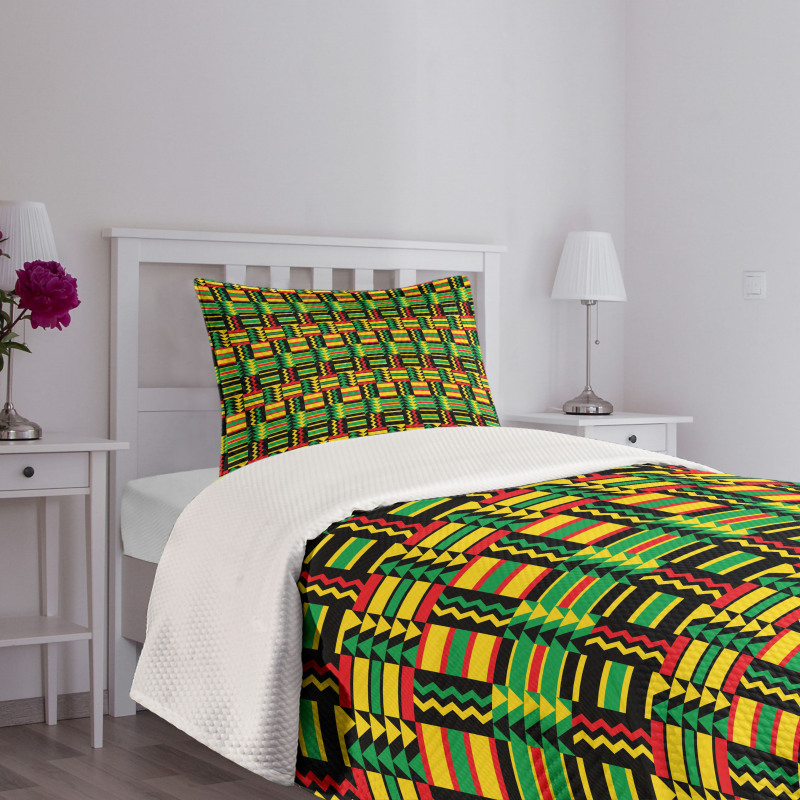 Tribal Colorful Bedspread Set