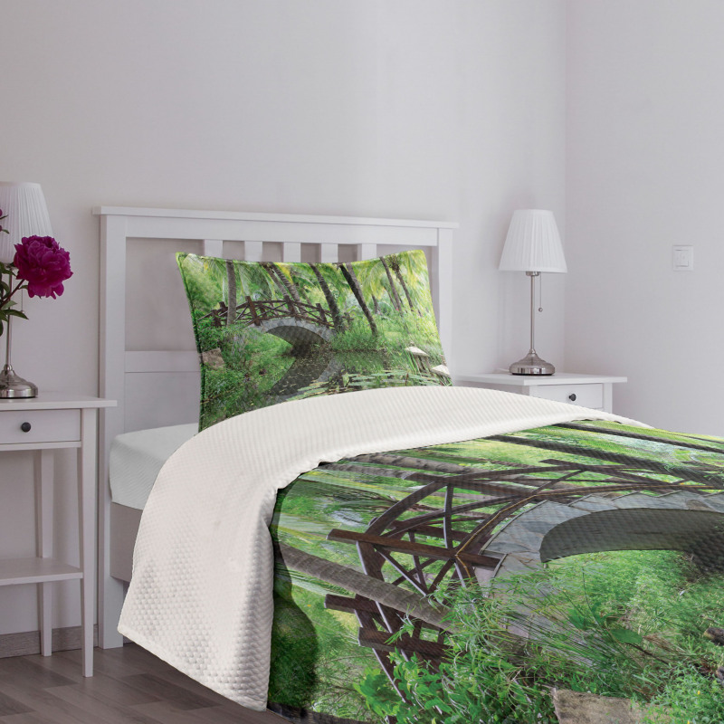 Park in South China Bedspread Set
