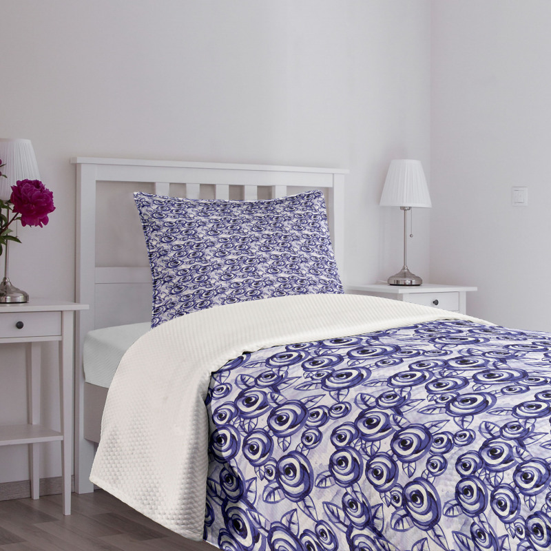 Classic Feminine Rose Bedspread Set