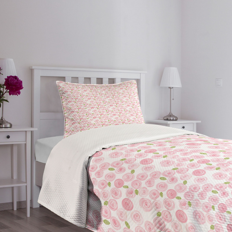 Bridal Roses Field Art Bedspread Set