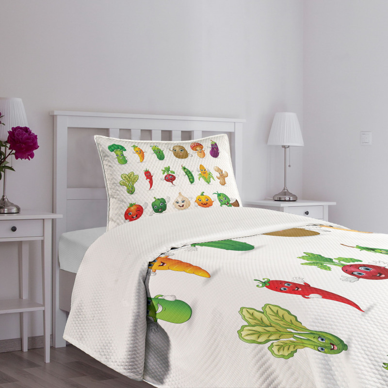 Smiley Faces Farm Bedspread Set