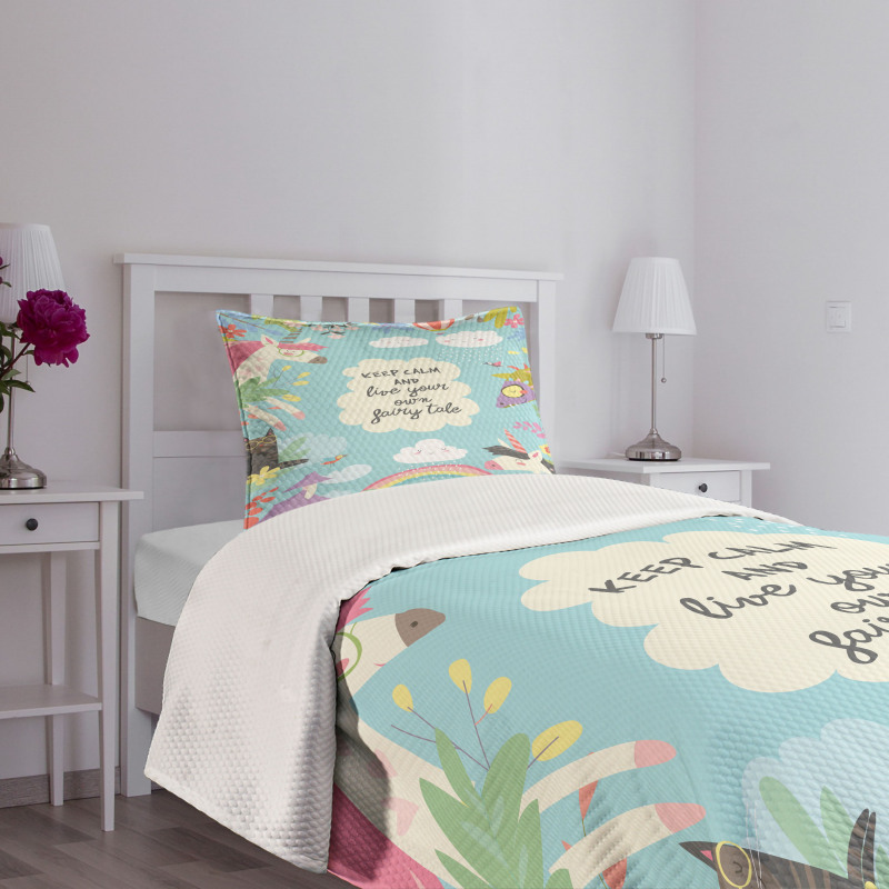 Keep Calm Fairytale Bedspread Set