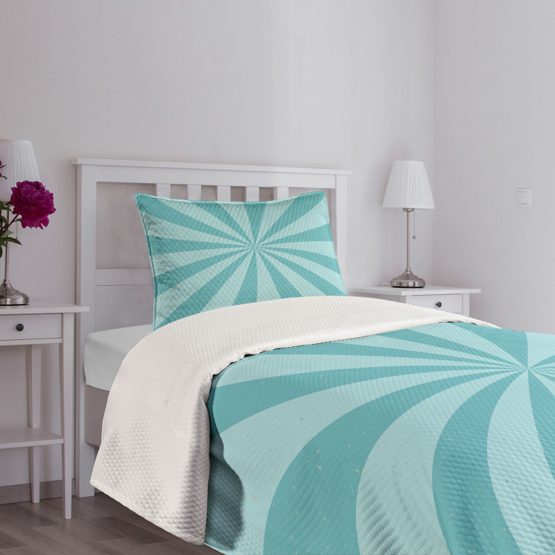 Dichromatic Radial Bedspread Set