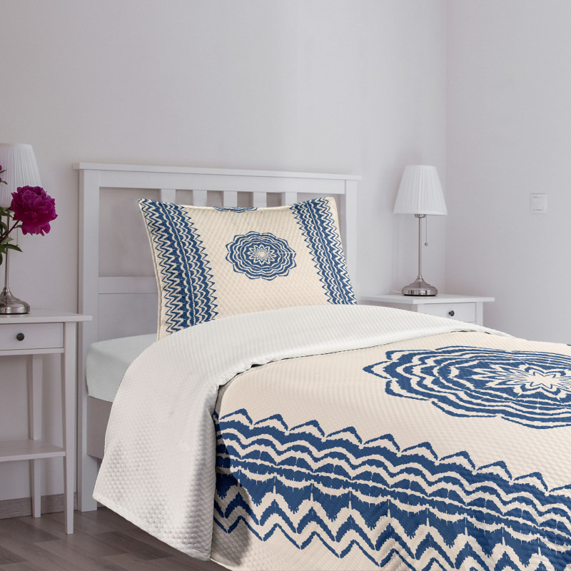 Oriental Zigzag Ethnic Bedspread Set