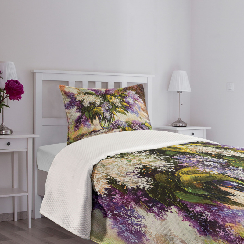 Impressionist Oil Paint Bedspread Set