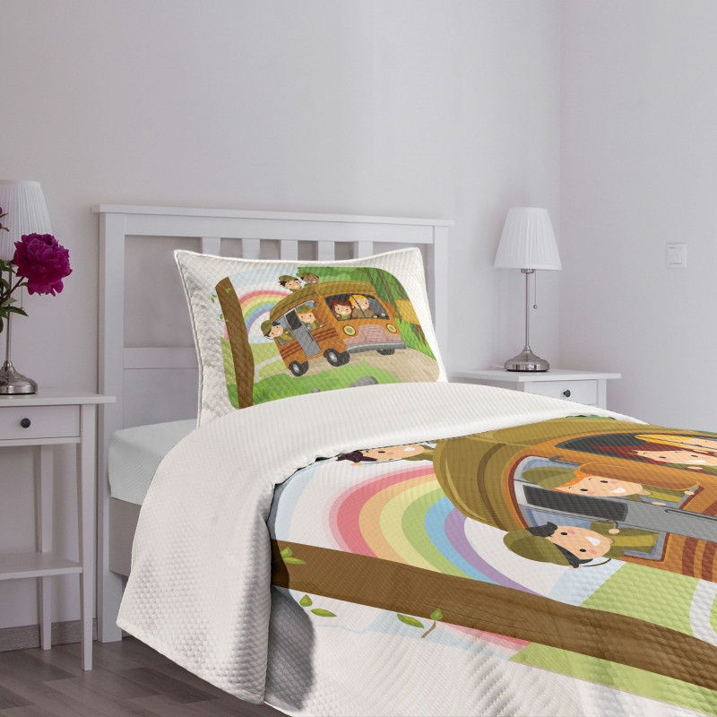 Scouts Activities Design Bedspread Set