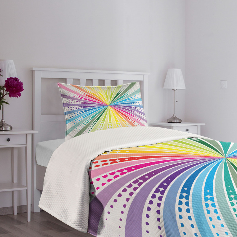 Retro Burst Bedspread Set