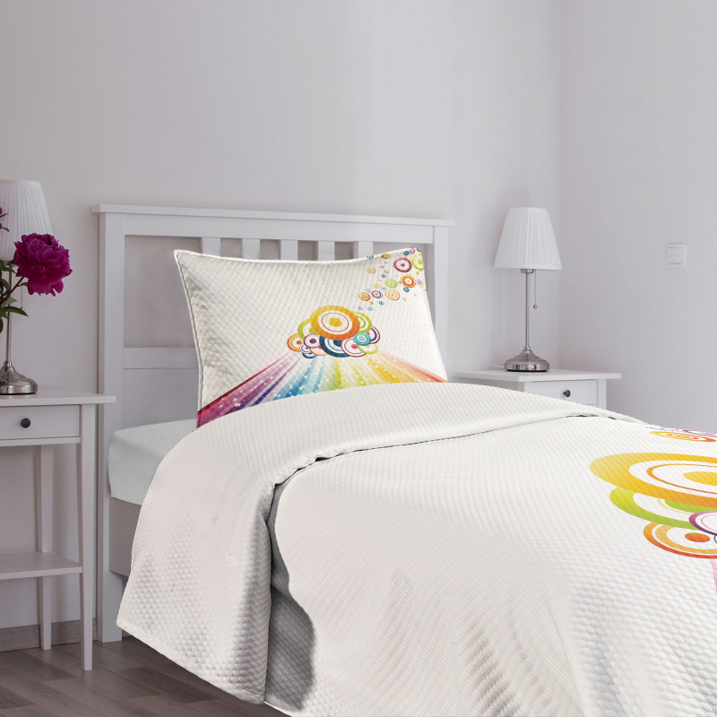 Stripes Circles Bedspread Set