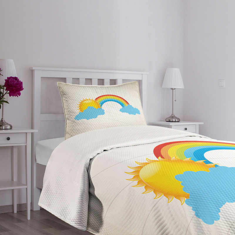 Sun over Clouds Bedspread Set