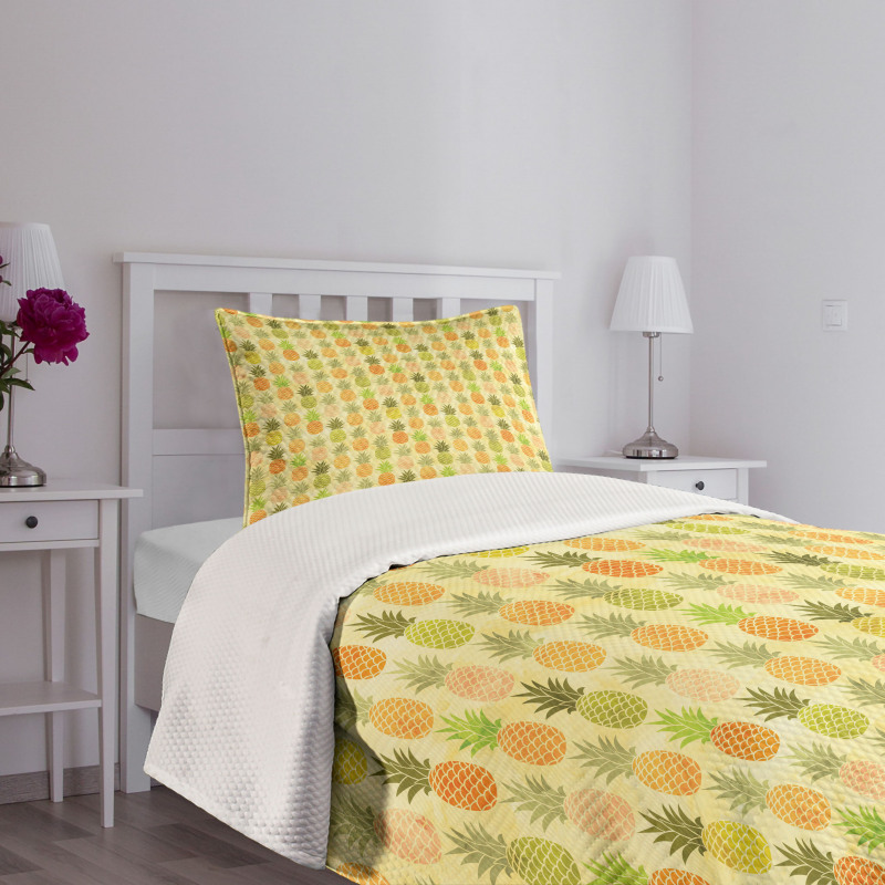 Tropical Hawaii Design Bedspread Set