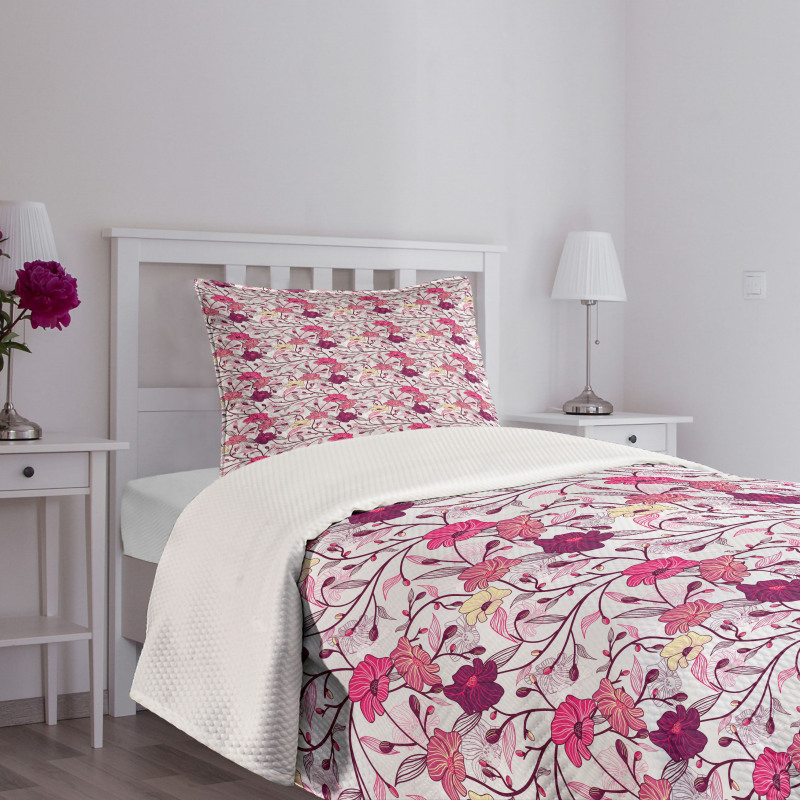 Sakura Tree Blossoms Bedspread Set