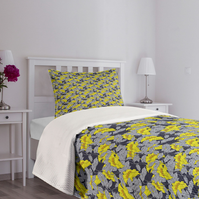 Classical Floral Design Bedspread Set