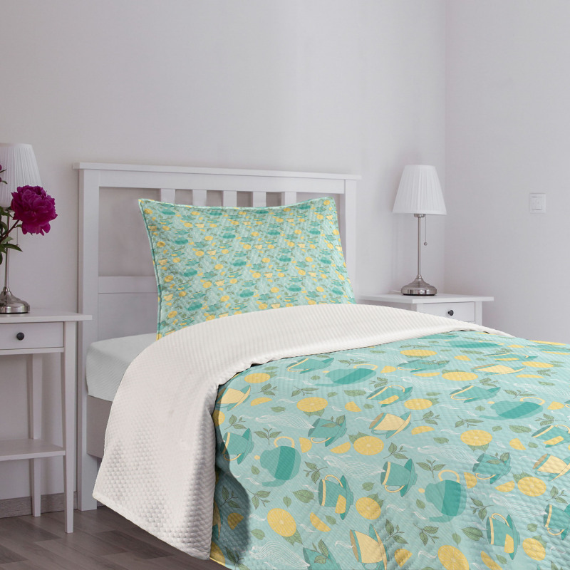 Piping Hot Lemon Tea Bedspread Set