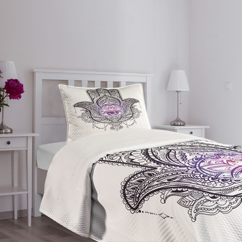 Mandala Orient Lotus Bedspread Set