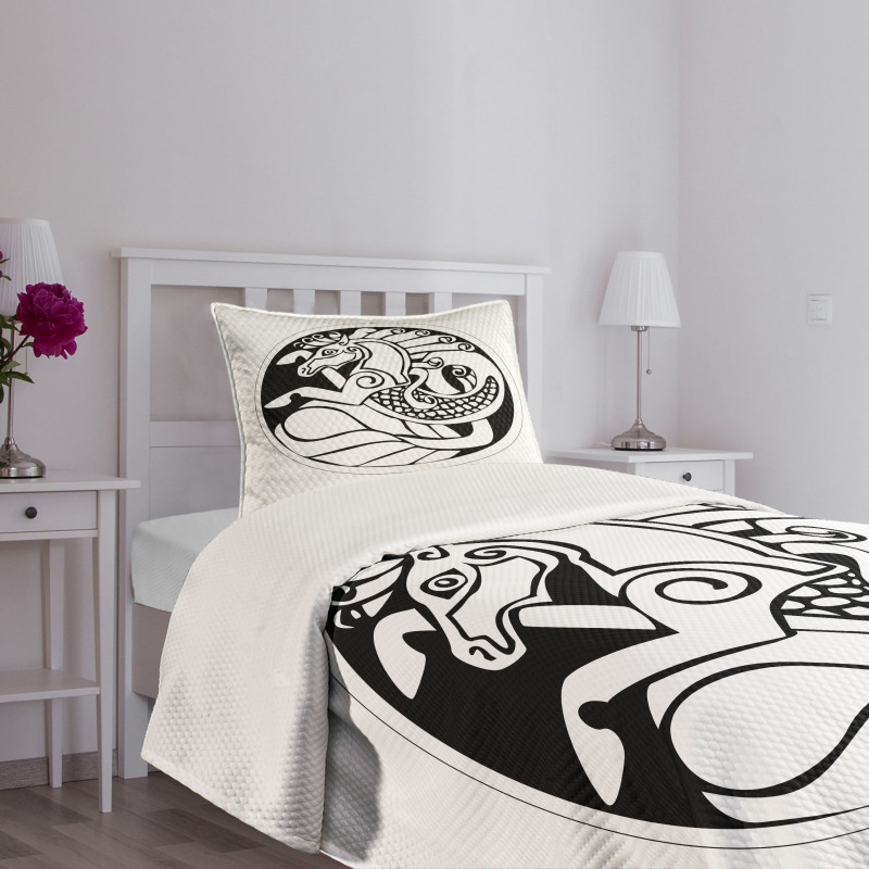 Druidic Unicorn Bedspread Set