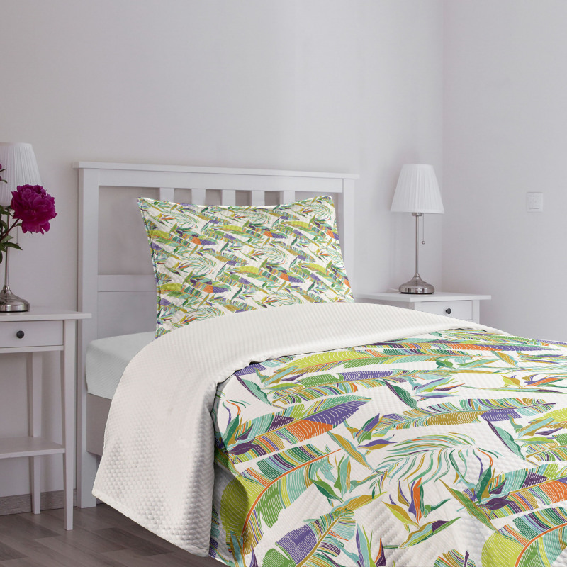 Leafy Paradise Bedspread Set