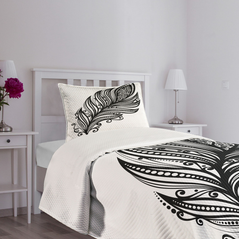 Hippie Style Motif Bedspread Set