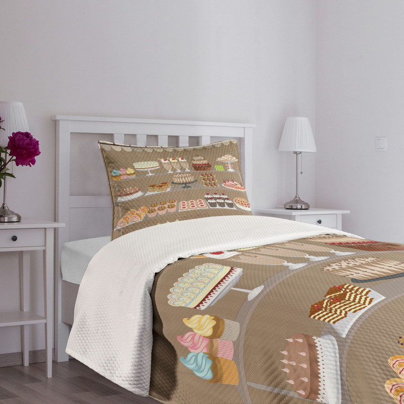 Bakery Window Display Bedspread Set