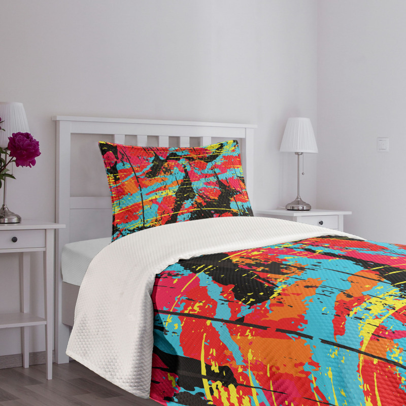 Drippy Painting Bedspread Set