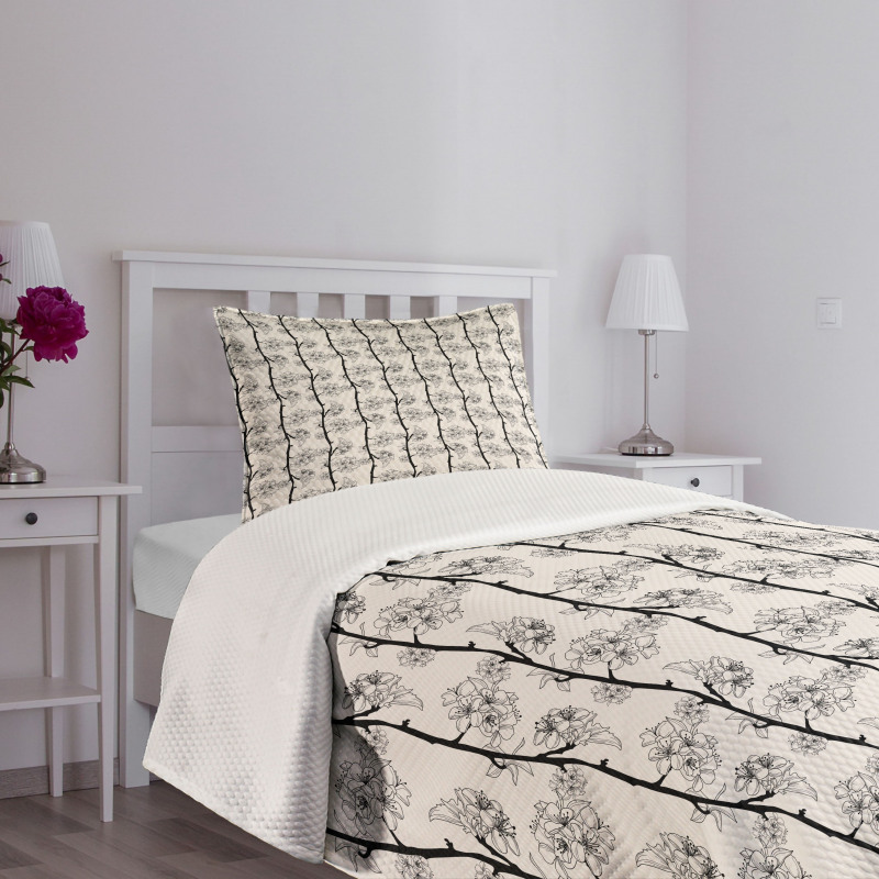 Parallel Branch Bedspread Set