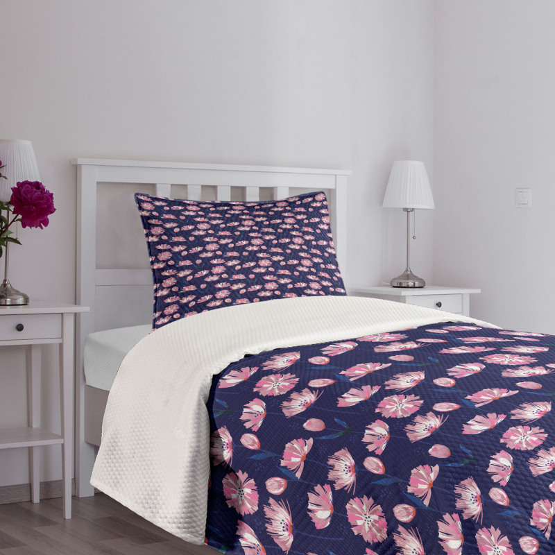 Garden Art Pink Poppies Bedspread Set