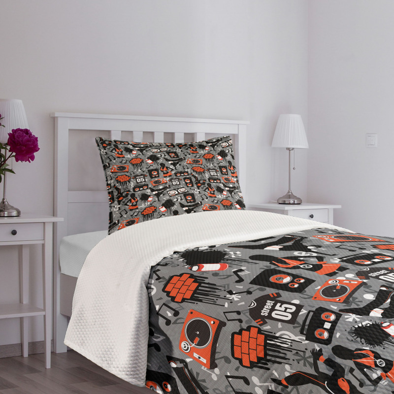 Underground Street Art Bedspread Set