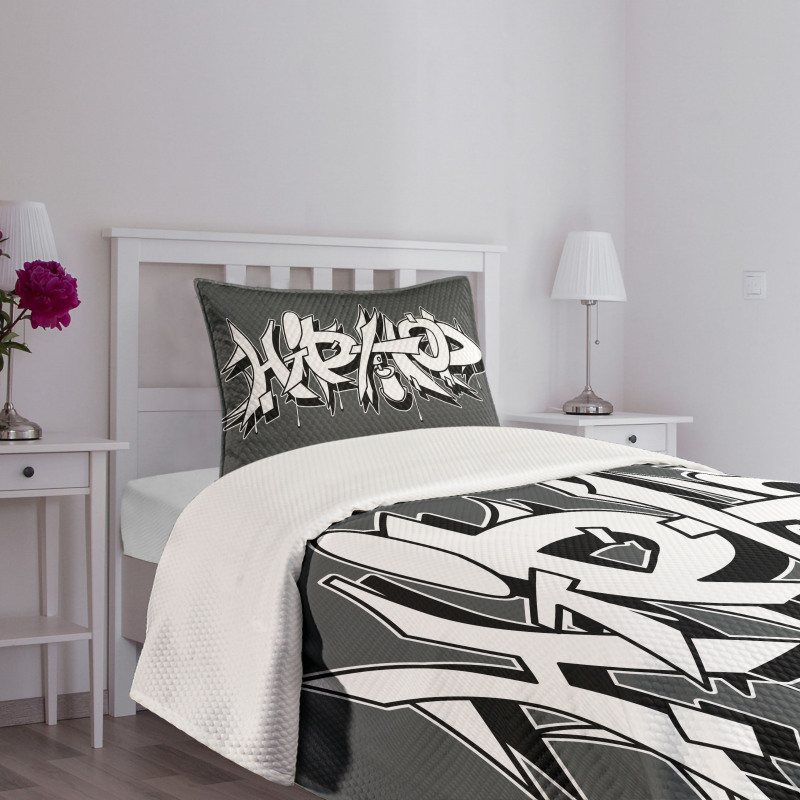 Urban Grafitti Spray Bedspread Set