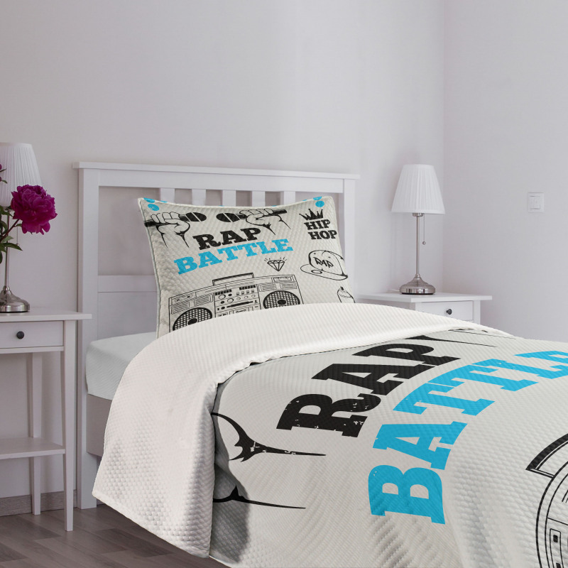 Freestyle Rap Duel Bedspread Set