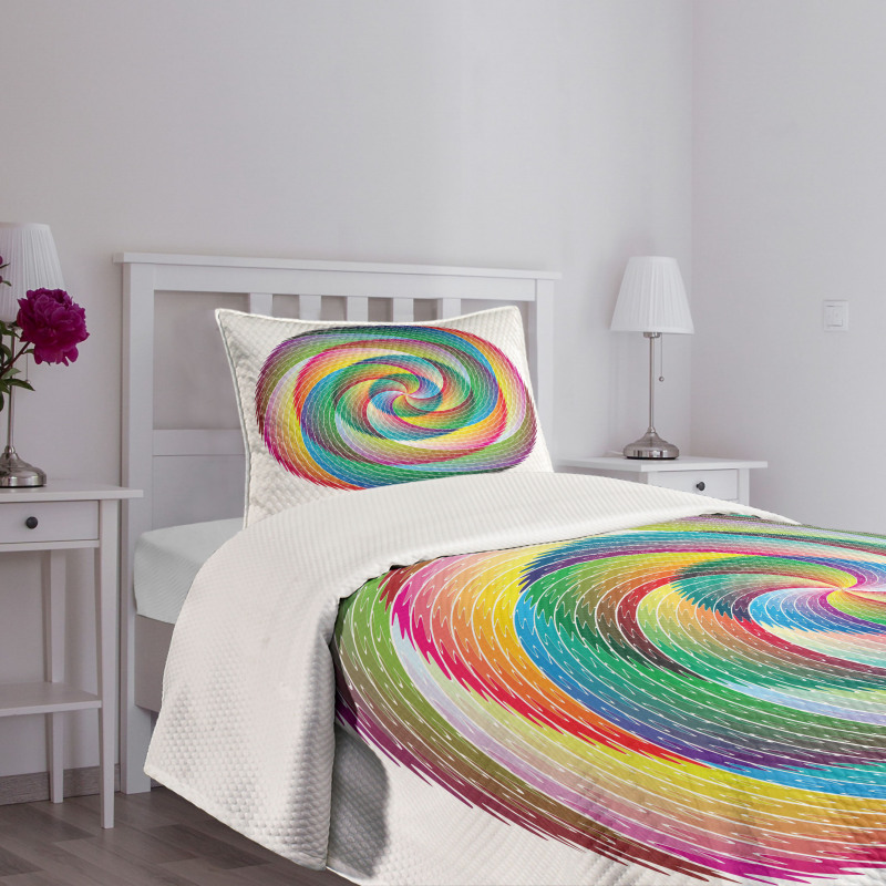 Spiral Rosette Pattern Bedspread Set