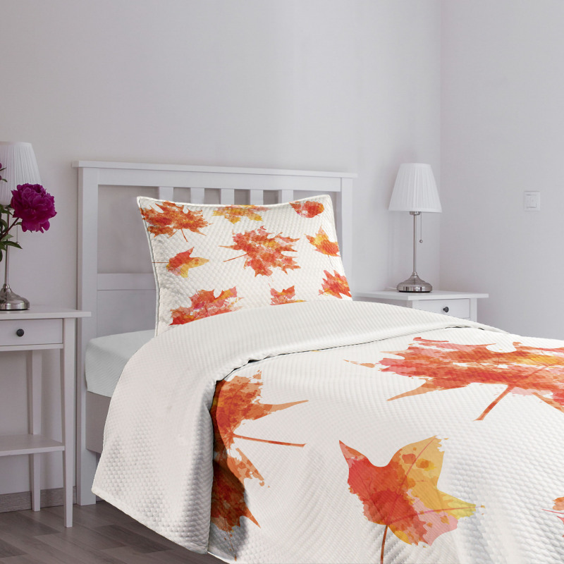 Canadian Foliage Maple Bedspread Set