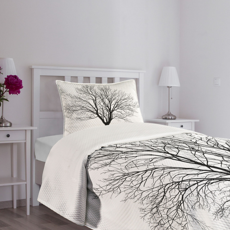 Barren Maple Tree Bedspread Set