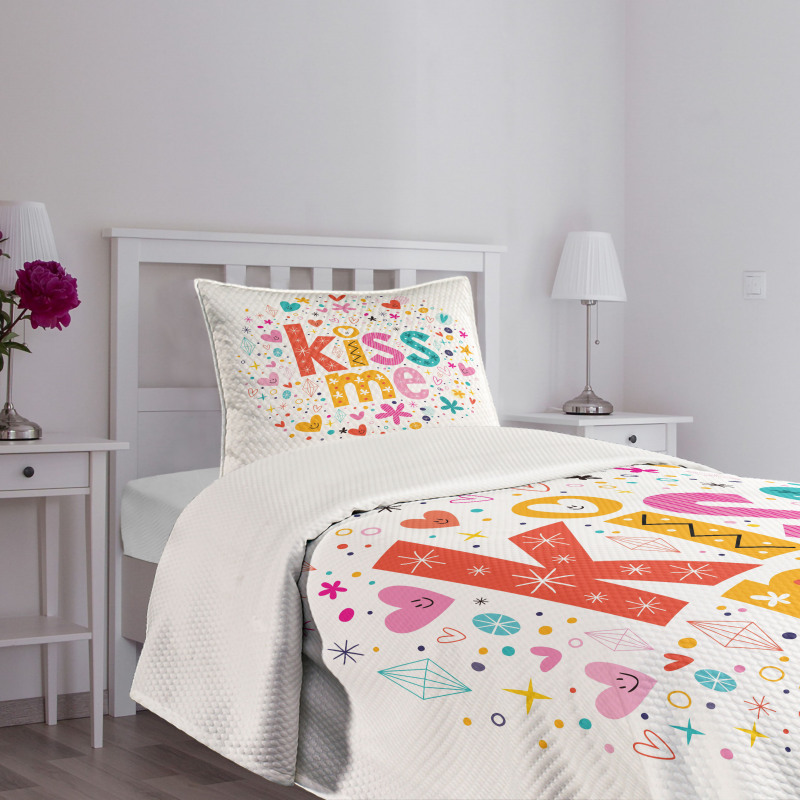 Retro Romantic Cartoon Bedspread Set