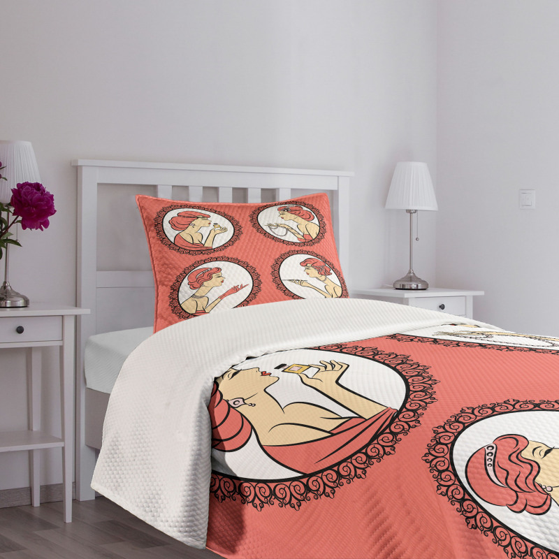 Fashion Portraits Bedspread Set