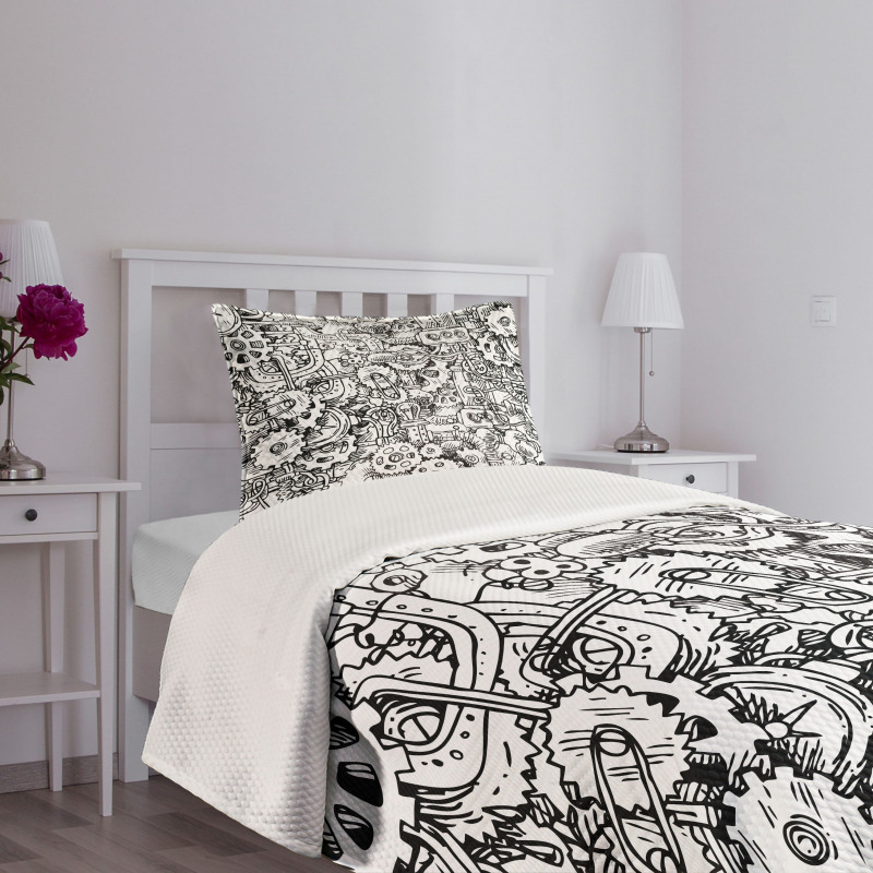 Manufacturing Theme Bedspread Set