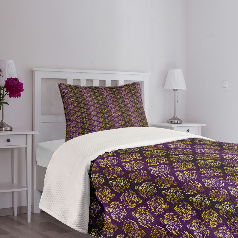 Oriental Leaf Dot Bedspread Set