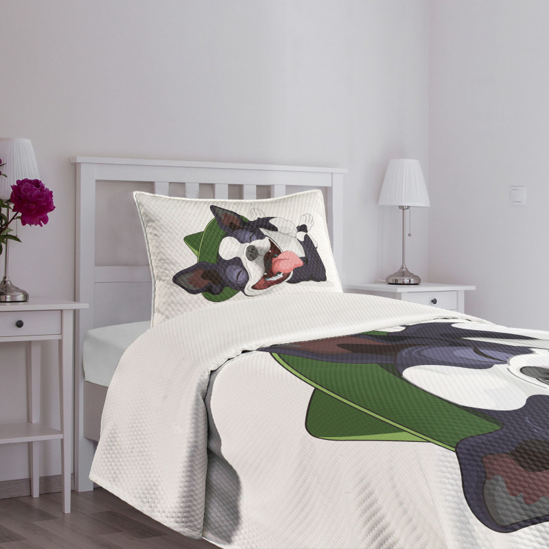 Cheerful Terrier Bedspread Set