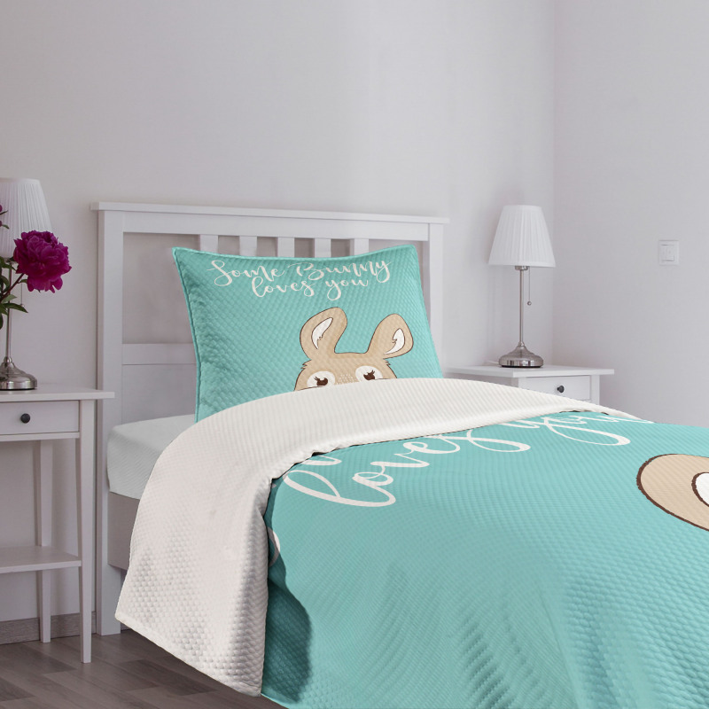 Some Bunny Loves You Bedspread Set