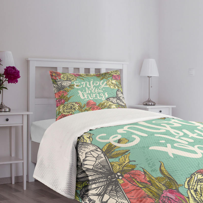 Sketch of Spring Blooms Bedspread Set