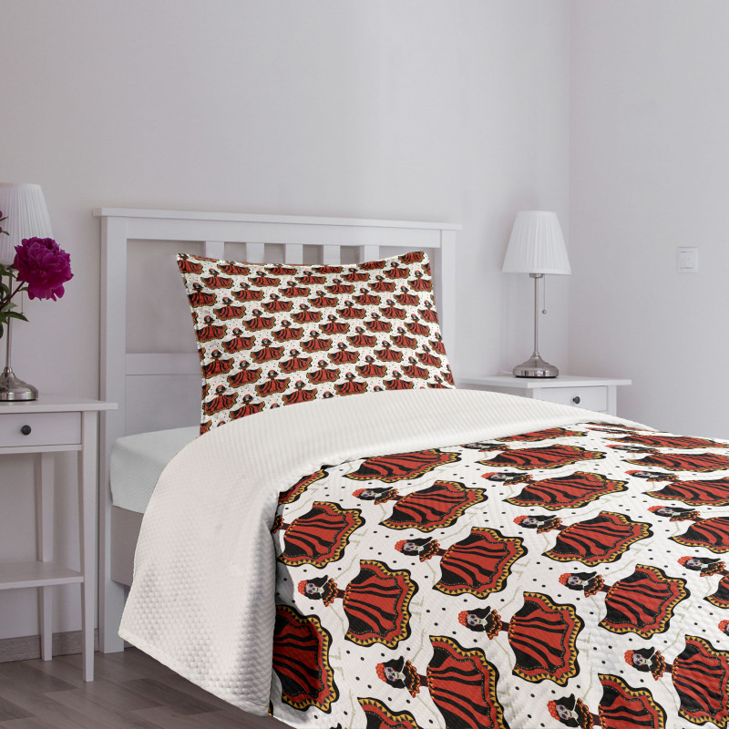 Calavera Catrina Bedspread Set