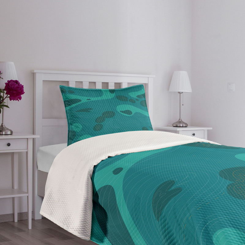 Doodle School of Fish Bedspread Set