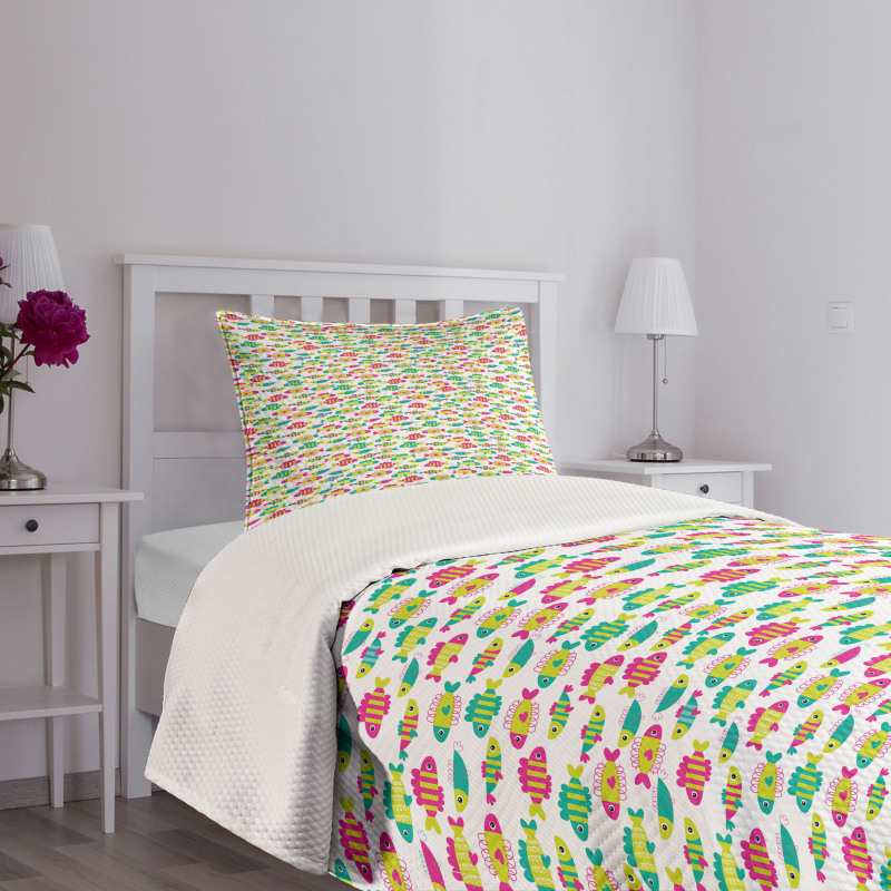 Animals of the Aquarium Bedspread Set