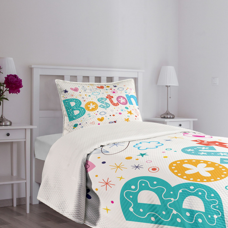 Doodle Hand Drawn Bedspread Set