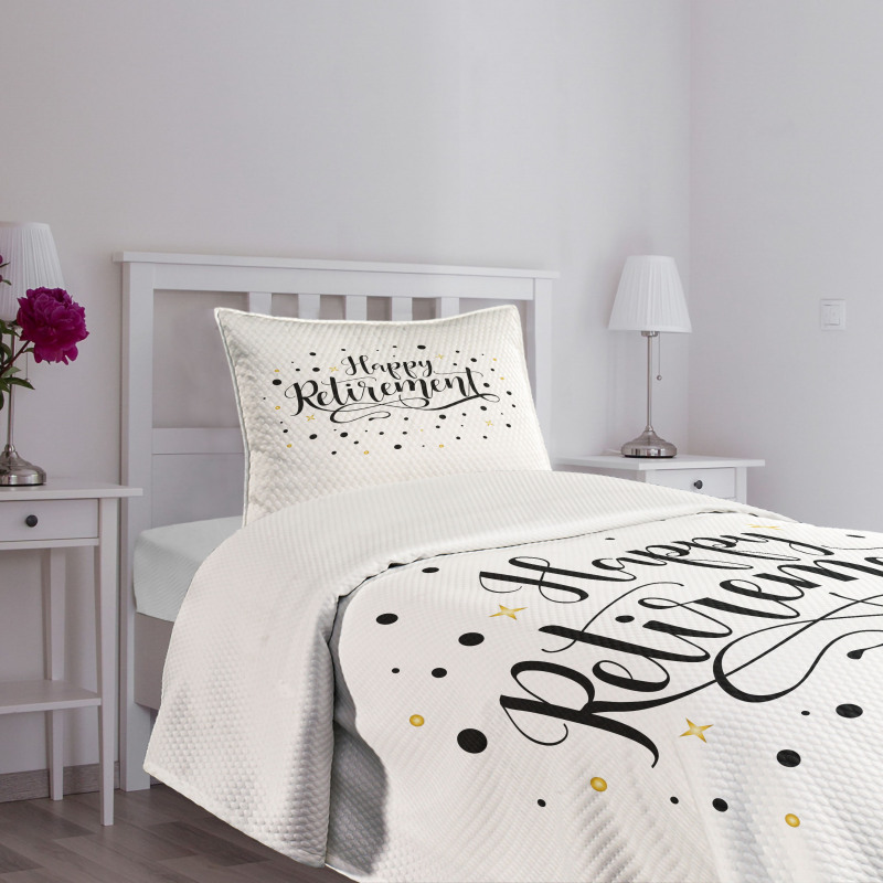 Hand-Written Phrase Bedspread Set