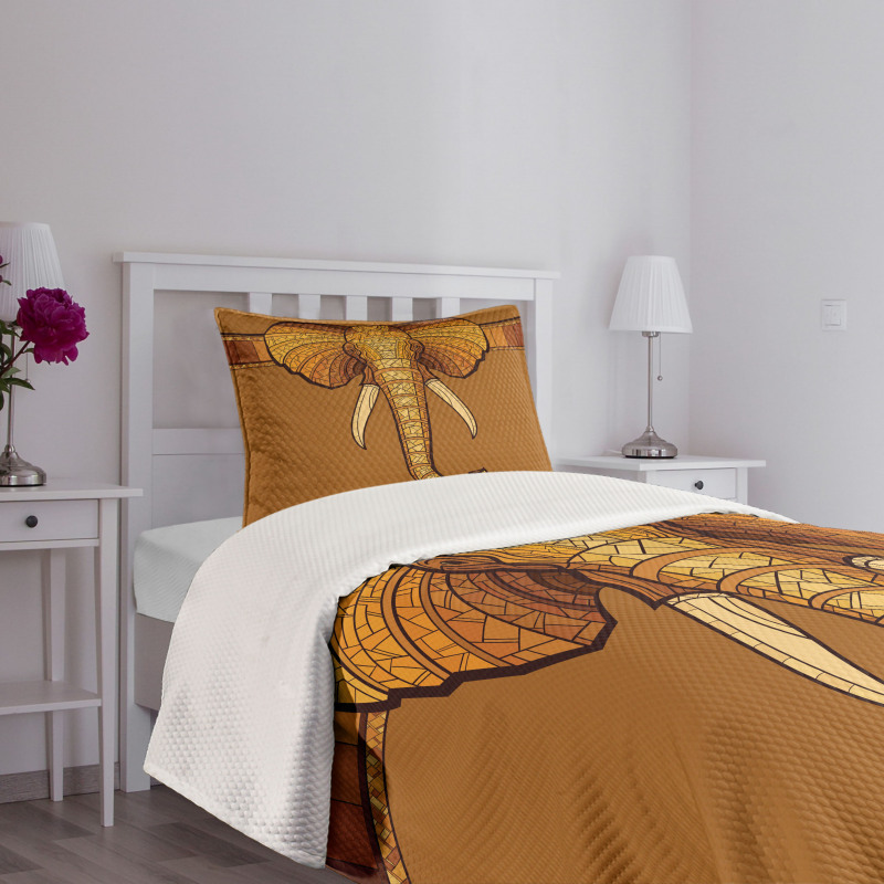 Ethnic Animal Ornament Bedspread Set